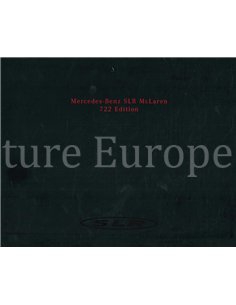 2006 MERCEDES BENZ SLR MCLAREN 722 EDITION BROCHURE DUITS
