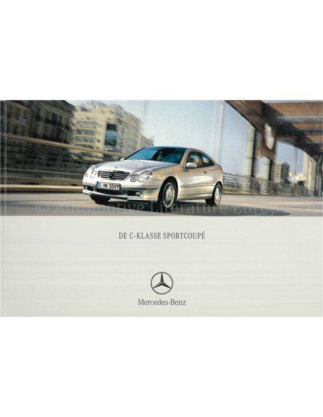2002 MERCEDES BENZ C KLASSE SPORTCOUPÉ BROCHURE DUTCH