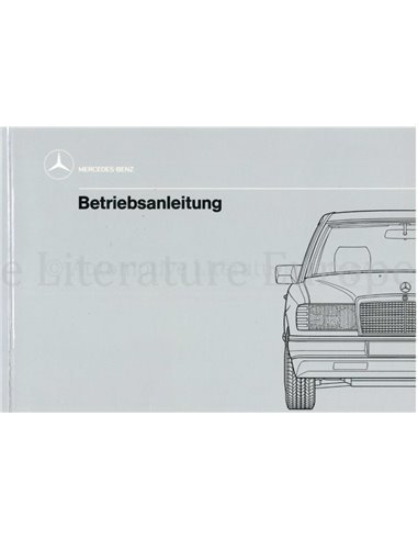 1989 MERCEDES BENZ E KLASSE BETRIEBSANLEITUNG DEUTSCH