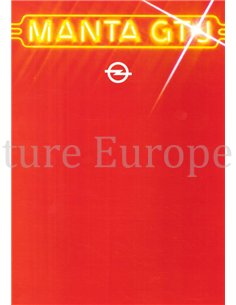 1980 OPEL MANTA BROCHURE NEDERLANDS