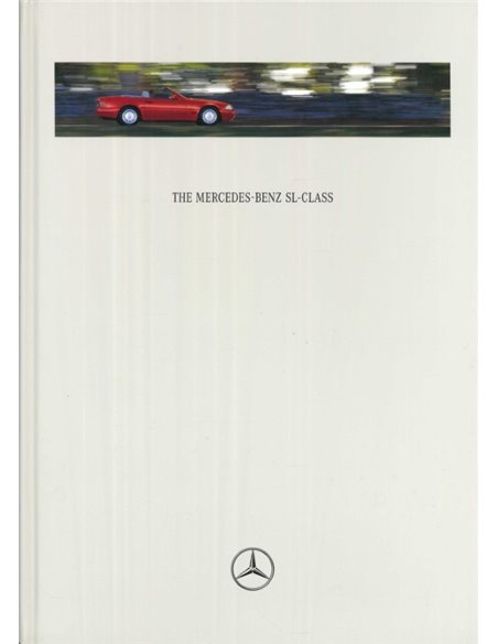 1996 MERCEDES BENZ SL HARDCOVER PROSPEKT ENGLISCH