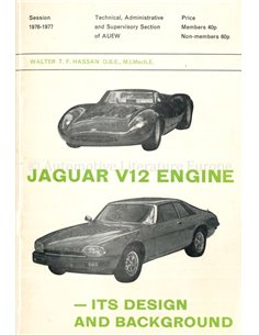 JAGUAR V12 ENGINE, ITS DESIGN AND BACKGROUND