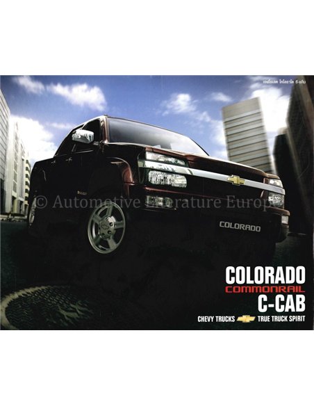 2004 CHEVROLET COLORADO COMMONRAIL C-CAB BROCHURE THAI