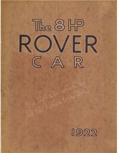 1922 ROVER 8HP CAR PROSPEKT ENGLISCH