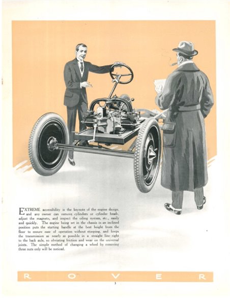 1922 ROVER 8HP CAR BROCHURE ENGELS