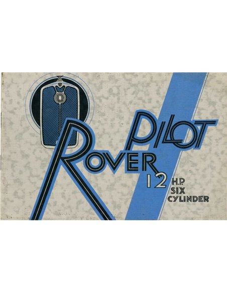 1937 ROVER PILOT 12 H.P. SIX-CYLINDER BROCHURE ENGELS