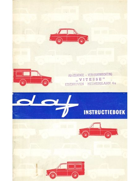 1965 DAF INSTRUCTIEBOEKJE NEDERLANDS