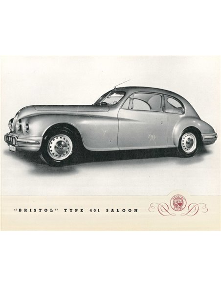 1950 BRISTOL 401 BROCHURE ENGELS