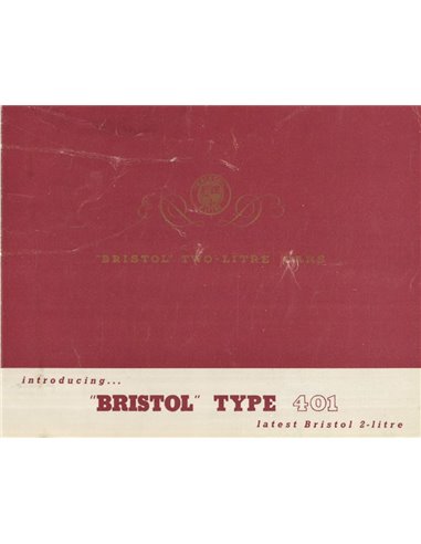 1950 BRISTOL 401 PROSPEKT ENGLISCH