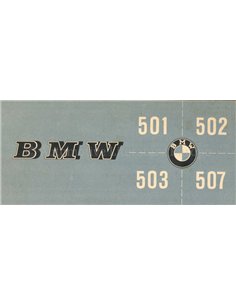 1955 BMW RANGE BROCHURE DUTCH