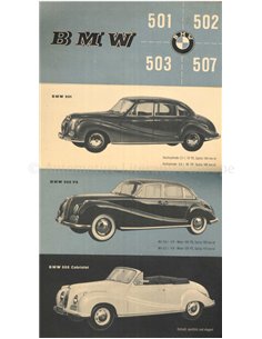1955 BMW PROGRAMMA BROCHURE NEDERLANDS 2