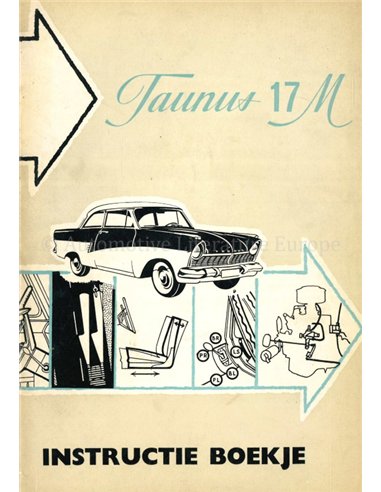 1959 FORD TAUNUS 17M OWNERS MANUAL DUTCH