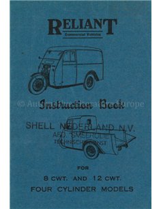 1946 RELIANT 8 CWT  | 12 CWT OWNERS MANUAL ENGLISH