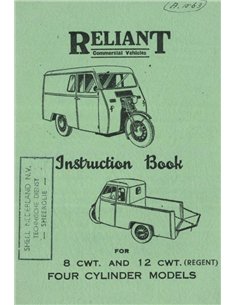 1947 RELIANT 8 CWT  | 12 CWT (REGENT) OWNERS MANUAL ENGLISH