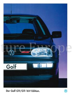 1995 VOLKSWAGEN GOLF GTI EDITION BROCHURE GERMAN