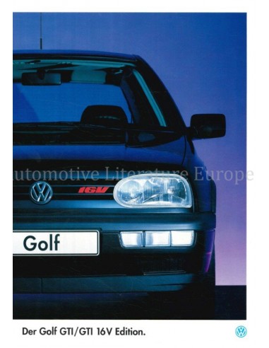 1995 VOLKSWAGEN GOLF GTI EDITION BROCHURE GERMAN