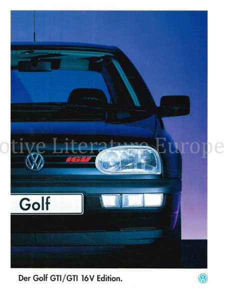 1995 VOLKSWAGEN GOLF GTI EDITION BROCHURE GERMAN