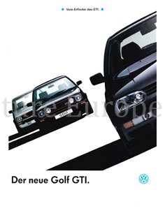 1992 VOLKSWAGEN GOLF GTI BROCHURE GERMAN