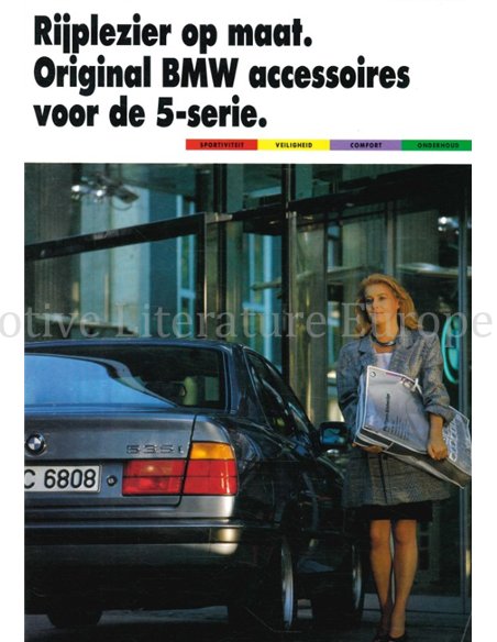 1989 BMW 5 SERIES ACCESSORIES BROCHURE DUTCH