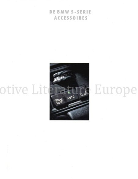 1992 BMW 5 SERIE ACCESSOIRES BROCHURE NEDERLANDS