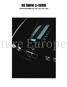 1990 BMW 5ER EXECUTIVE DATENBLATT NIEDERLÄNDISCH