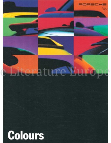 1994 PORSCHE COLOURS AND UPHOLSTERY BROCHURE ENGLISH