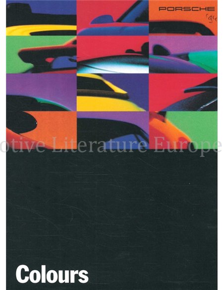 1994 PORSCHE KLEUREN EN BEKLEDING BROCHURE DUITS