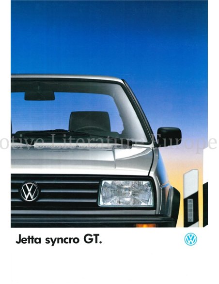 1989 VOLKSWAGEN JETTA PROSPEKT FRANZÖSISCH