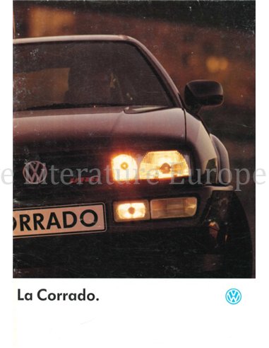 1991 VOLKSWAGEN CORRADO BROCHURE FRENCH