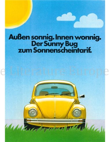 1984 VOLKSWAGEN KÄFER PROSPEKT DEUTSCH