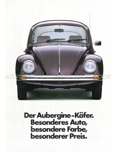 1983 VOLKSWAGEN KÄFER PROSPEKT DEUTSCH