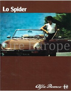1980 ALFA ROMEO SPIDER BROCHURE ITALIAANS