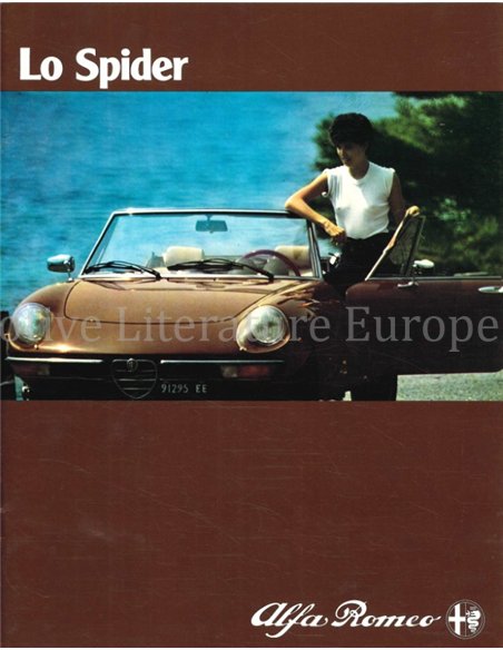 1980 ALFA ROMEO SPIDER PROSPEKT ITALIENISCH