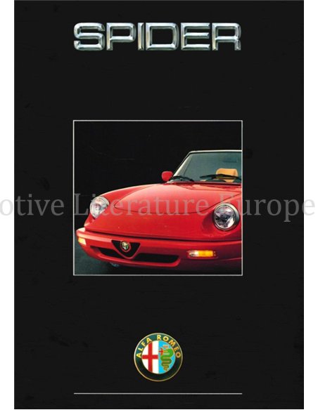 1992 ALFA ROMEO SPIDER PROSPEKT NIEDERLÄNDISCH