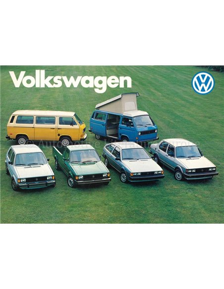 1982 VOLKSWAGEN PROGRAMMA BROCHURE ENGELS (CAN)