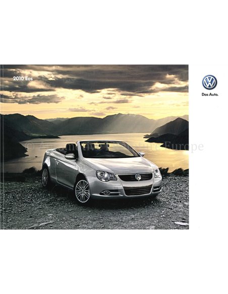 2009 VOLKSWAGEN EOS BROCHURE ENGELS 