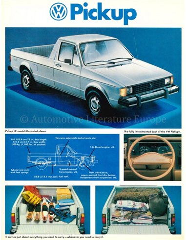 1981 VOLKSWAGEN LEAFLET ENGELS 