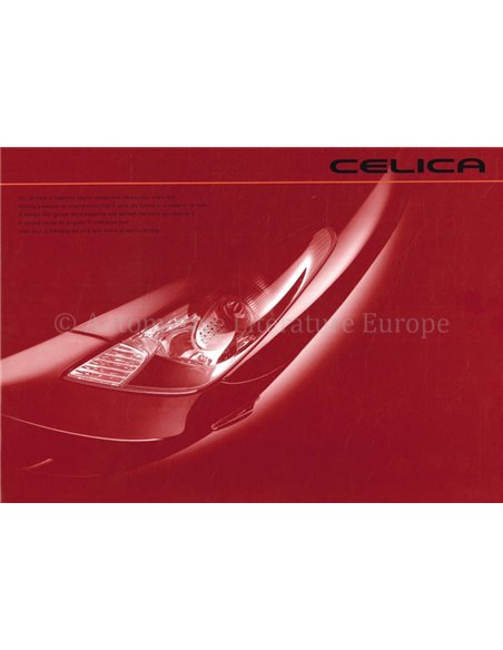 2008 TOYOTA CELICA BROCHURE ENGLISH | JAPANESE