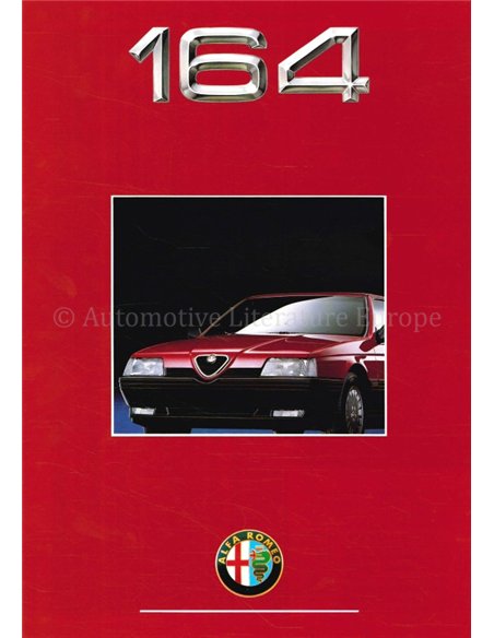 1990 ALFA ROMEO 164 BROCHURE NEDERLANDS