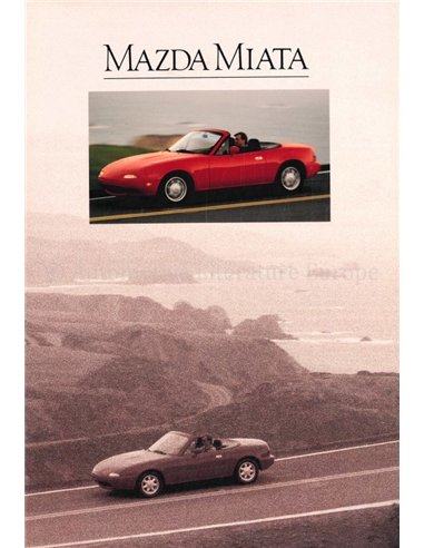 1989 MAZDA MX-5 MIATA BROCHURE ENGLISH