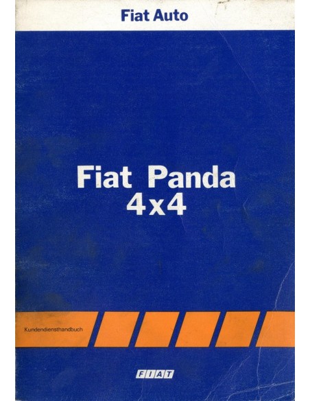 1983 FIAT PANDA 4X4 WERKPLAATSHANDBOEK DUITS