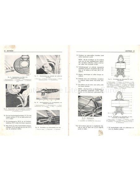 1954 OPEL OLYMPIA WERKSTATTHANDBUCH NIEDERLÄNDISCH (2 TEILE)