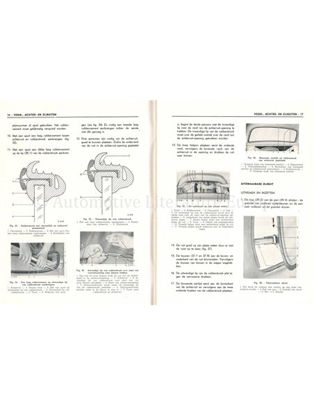 1954 OPEL OLYMPIA WERKSTATTHANDBUCH NIEDERLÄNDISCH (2 TEILE)
