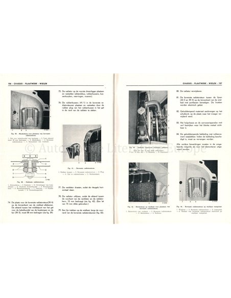 1954 OPEL OLYMPIA WERKSTATTHANDBUCH NIEDERLÄNDISCH (2 TEILE)