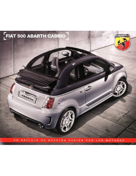 2013 FIAT 500 ABARTH CABRIO LEAFLET SPAANS