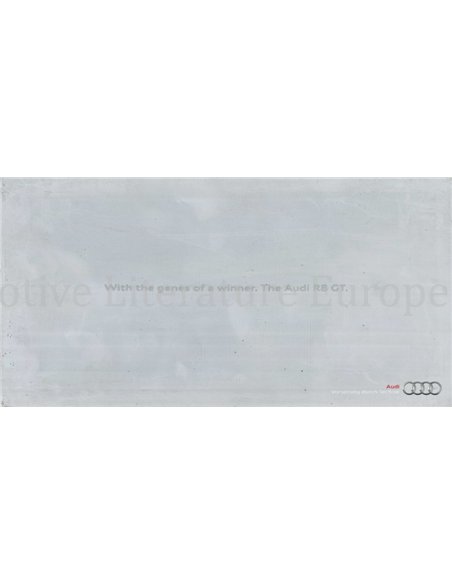 2010 AUDI R8 GT HARDBACK BROCHURE ENGLISH