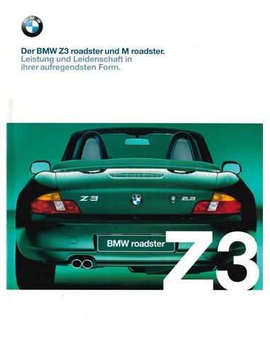 1999 BMW Z3 ROADSTER| M ROADSTER BROCHURE GERMAN