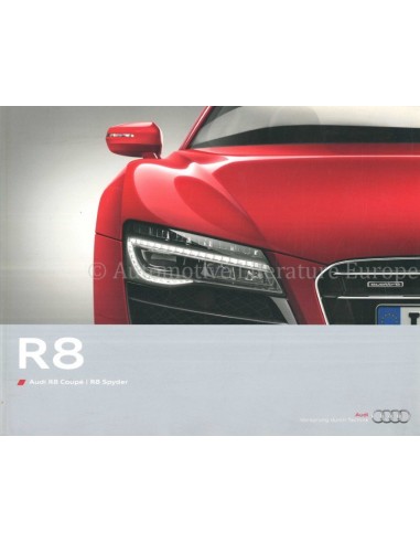 2013 AUDI R8 PROSPEKT DEUTSCH