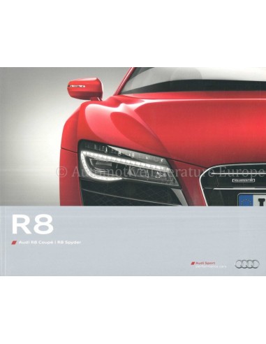 2012 AUDI R8 BROCHURE DUTCH