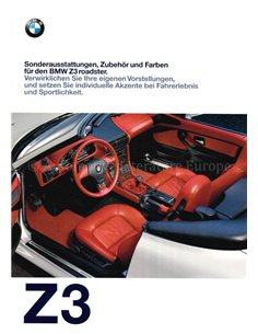 1997 BMW Z3 SPECIAL EQUIPMENT | ACCESSORIES | COLOURS BROCHURE GERMAN